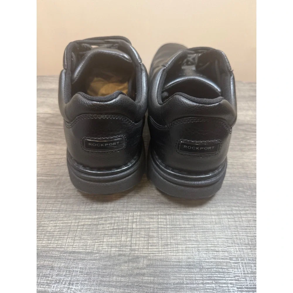 Rockport Mens Eureka Walking Shoes Black Leather Lace Up K71224 Size 13